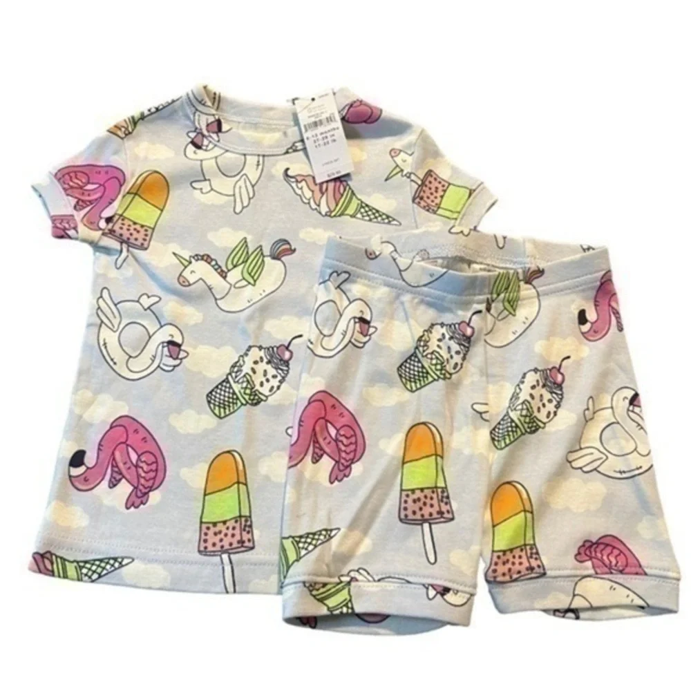 🆕 Baby Gap Organic Cotton 2 piece Set T-shirt & Shorts​​